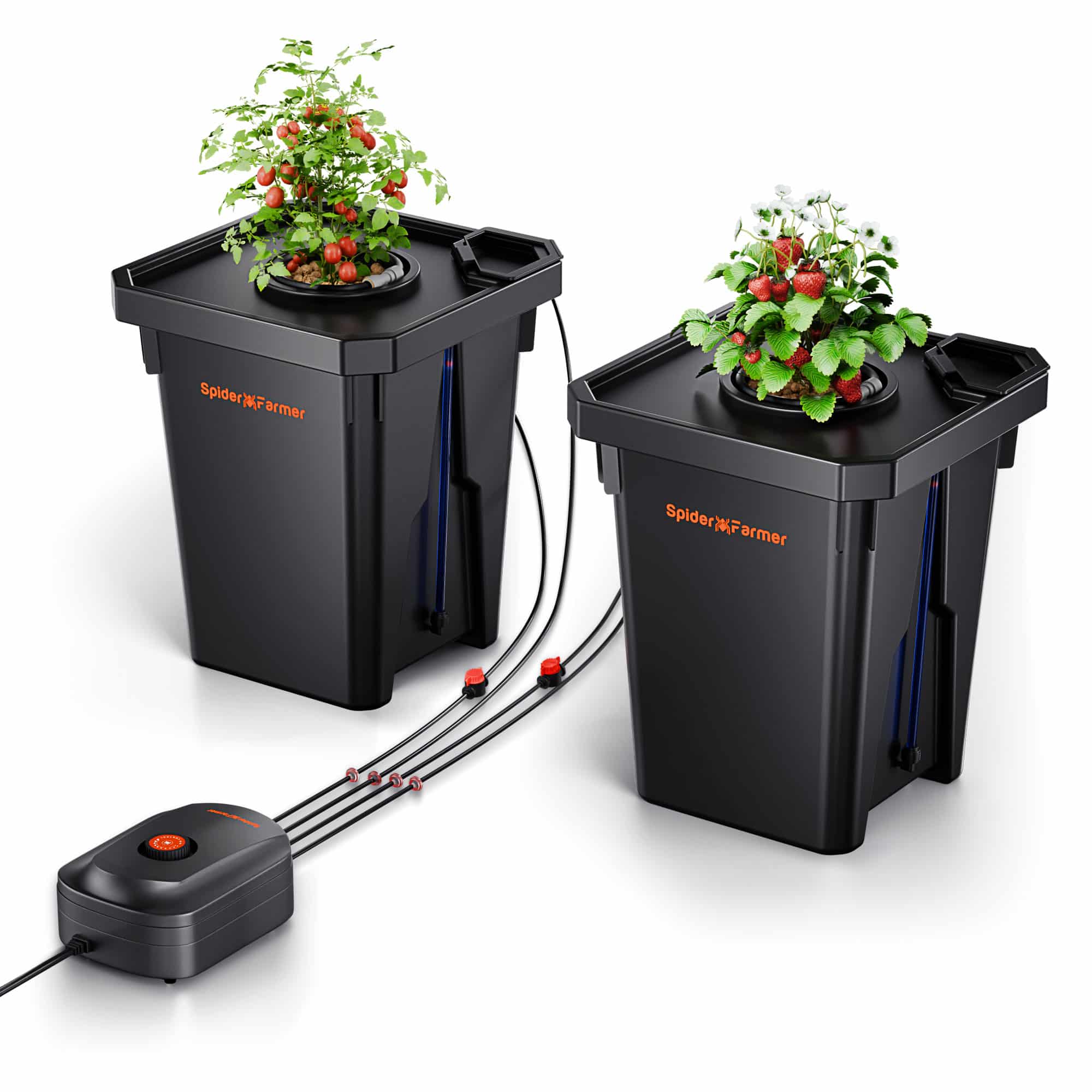 Product Image:Spider Farmer DWC Hydroponics Grow System with Top Drip Kit 7 Gallon Deep Water Culture 2 Buckets