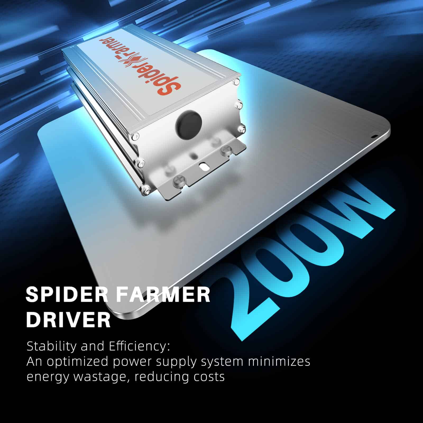 Spider Farmer® SF2000 200W LED Grow Light avec variateur de lumière
