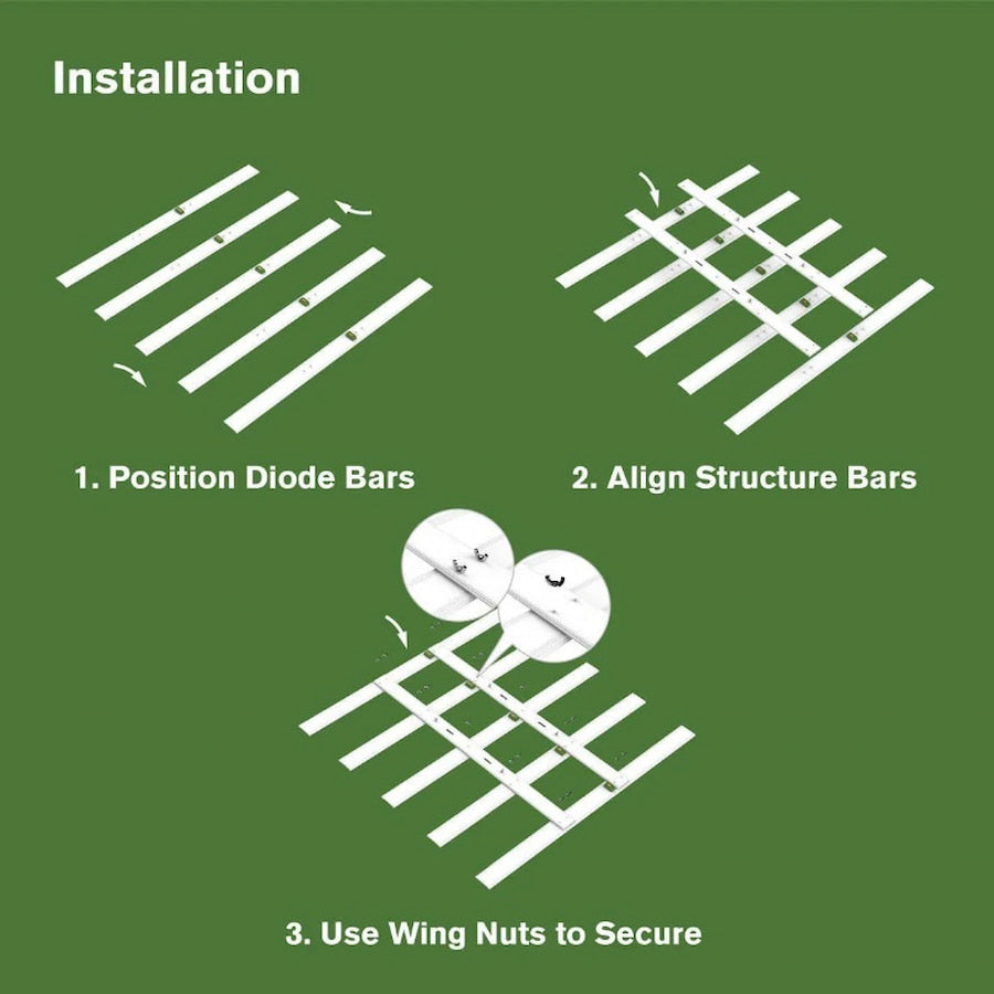FloraFlex Lampe de culture LED- 650W - 8 Bar