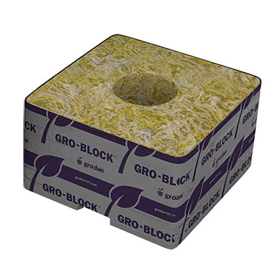 Grodan Bro-Block Improved GR6.5 4" x 4" x 2.5" Unwrapped (216/Case)