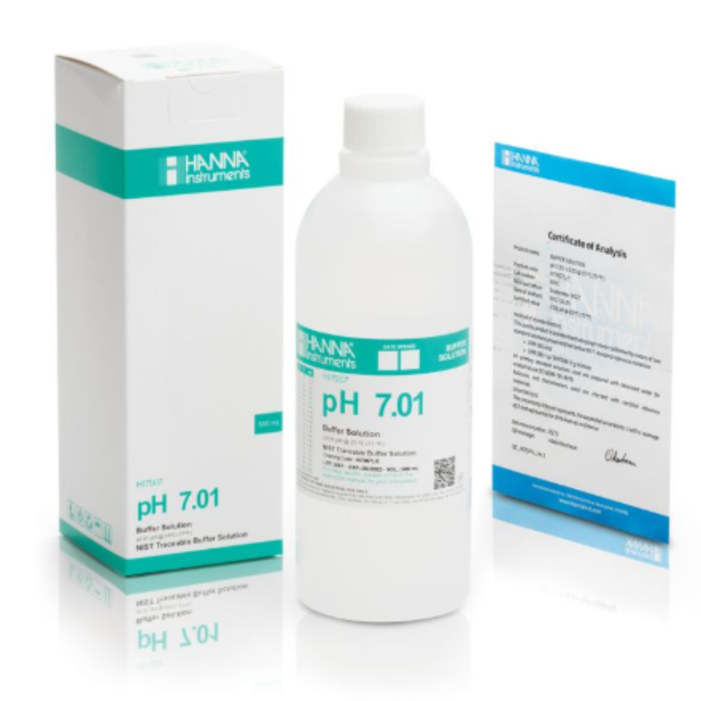 Product Secondary Image:Hanna Instruments HI7007L/C pH 7.01 Calibration Solution (500 mL)