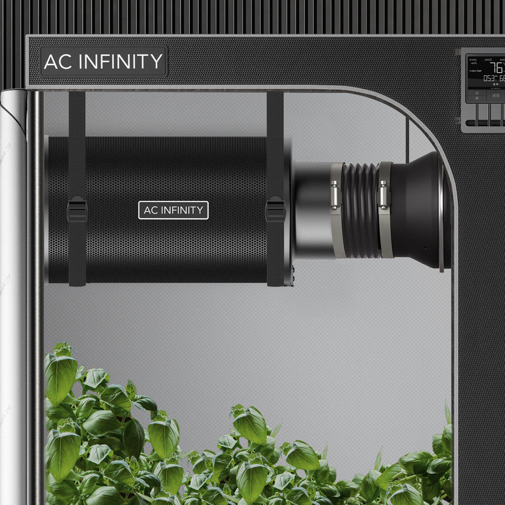 Product Secondary Image:Kit de filtre à charbon rechargeable AC Infinity, avec recharge de charbon, 4 pouces