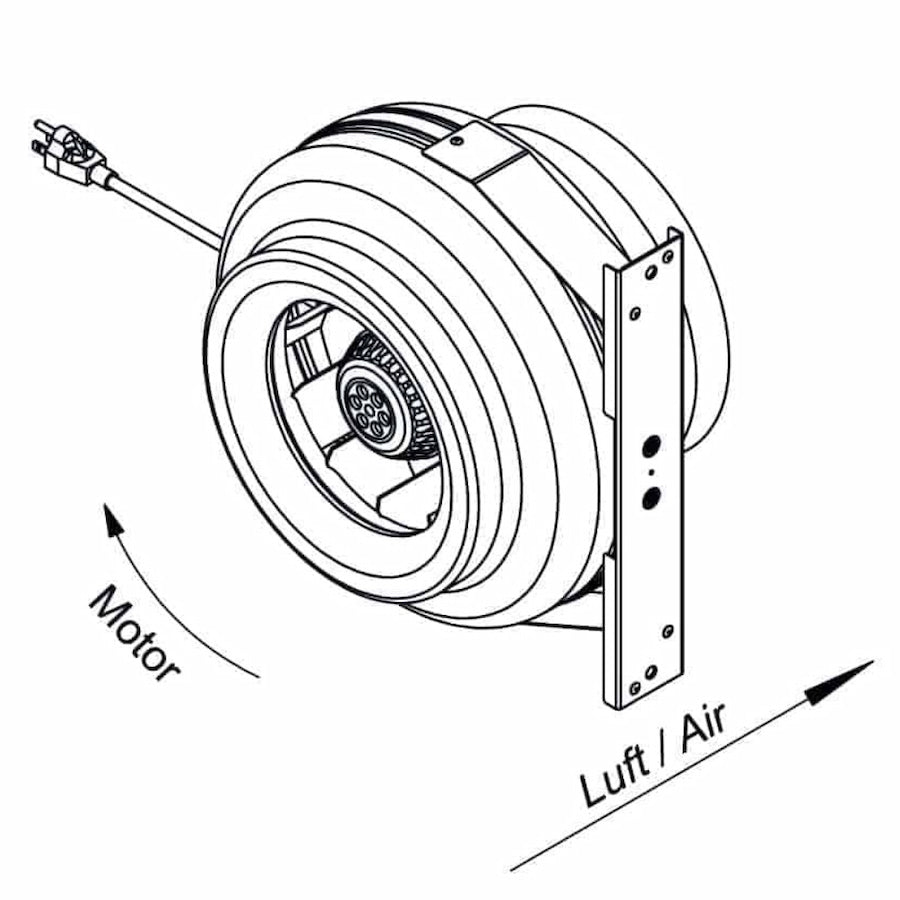 Ruck Classic HO 6” 381 CFM Inline Fan