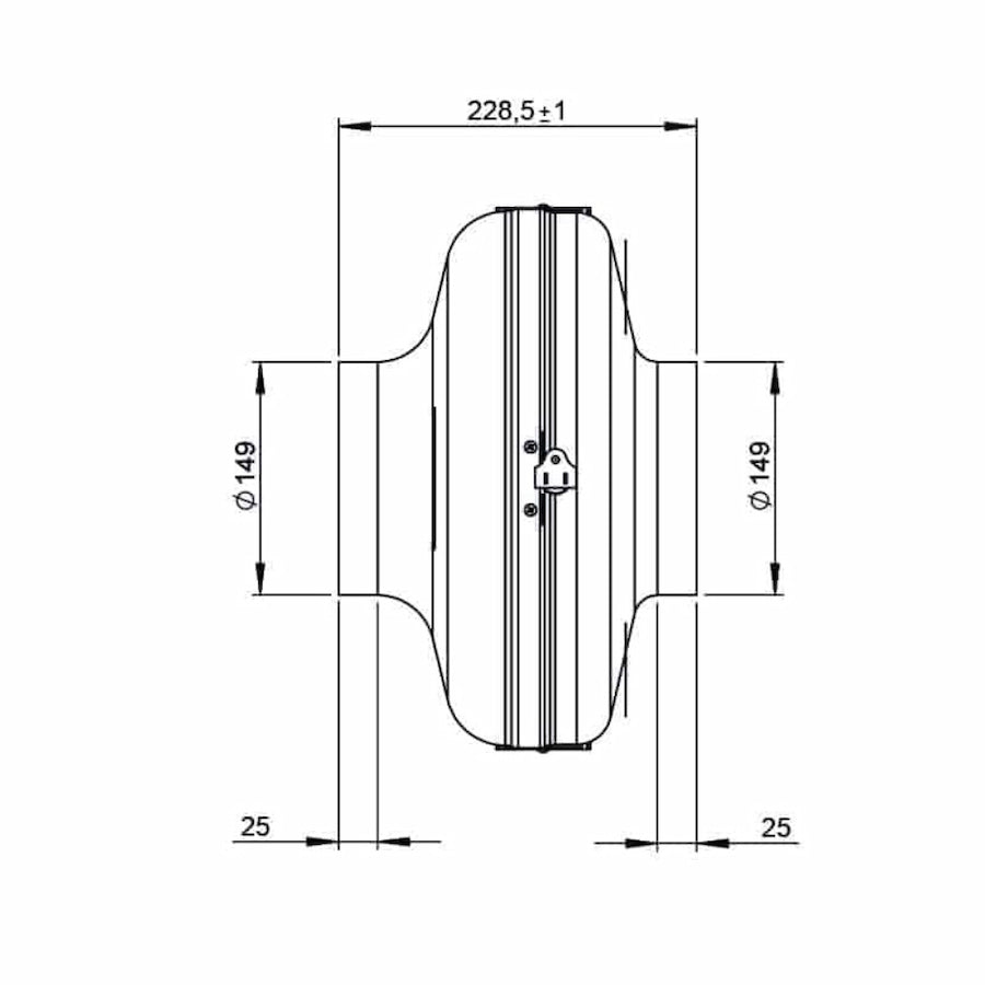 Ruck Classic HO 6” 381 CFM Inline Fan