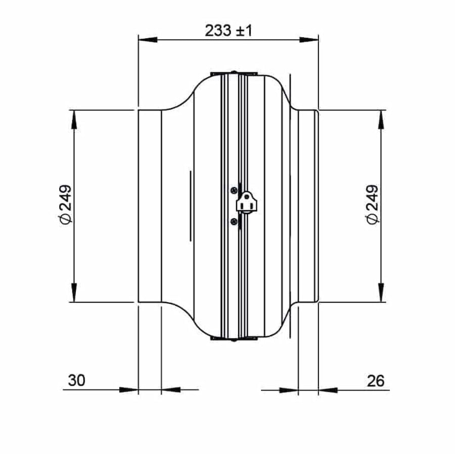 Rusk Classic HO 10” 806 CFM Inline Fan