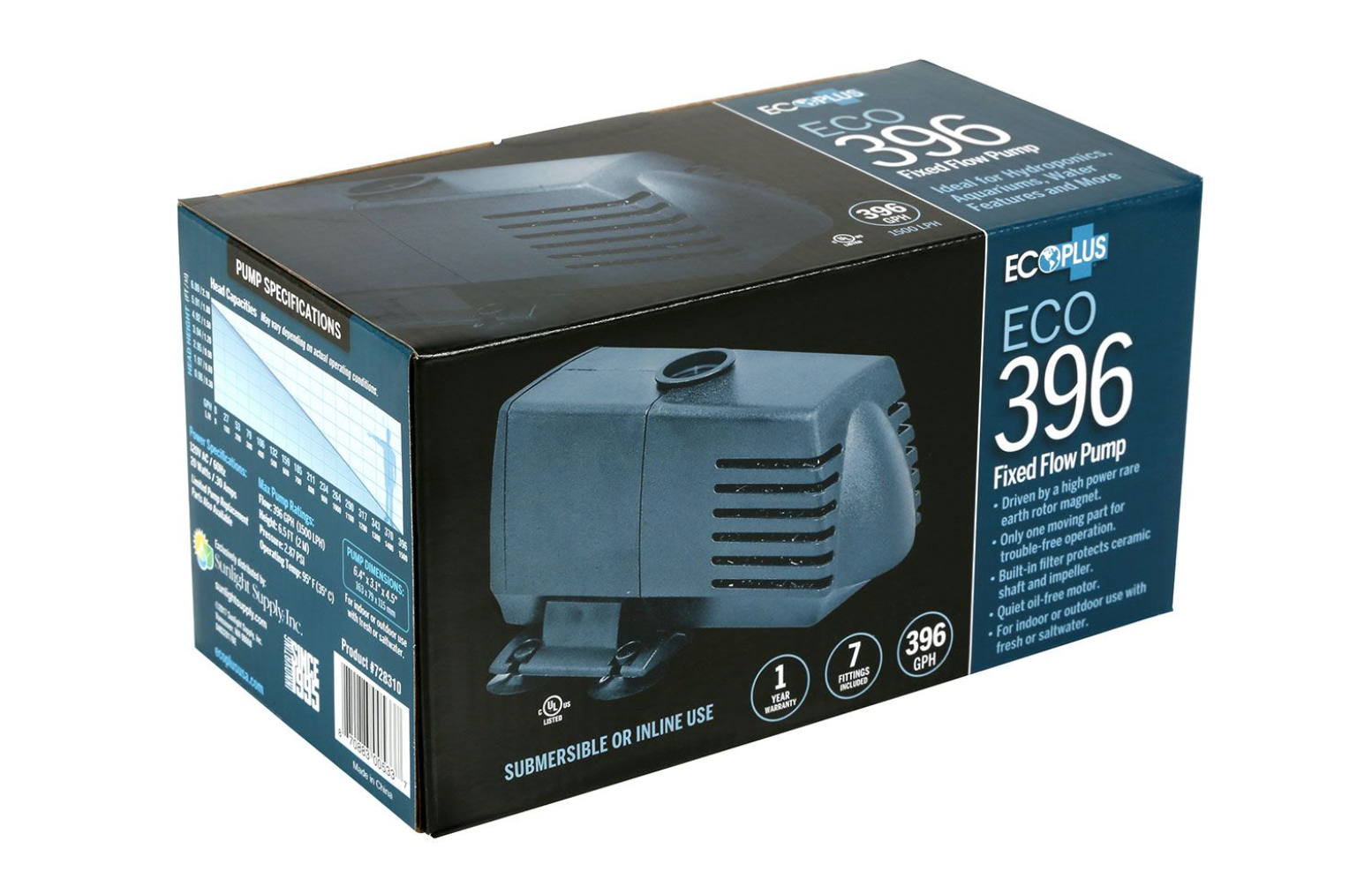 ECOPLUS 396 GPH SUBMERSIBLE PUMP