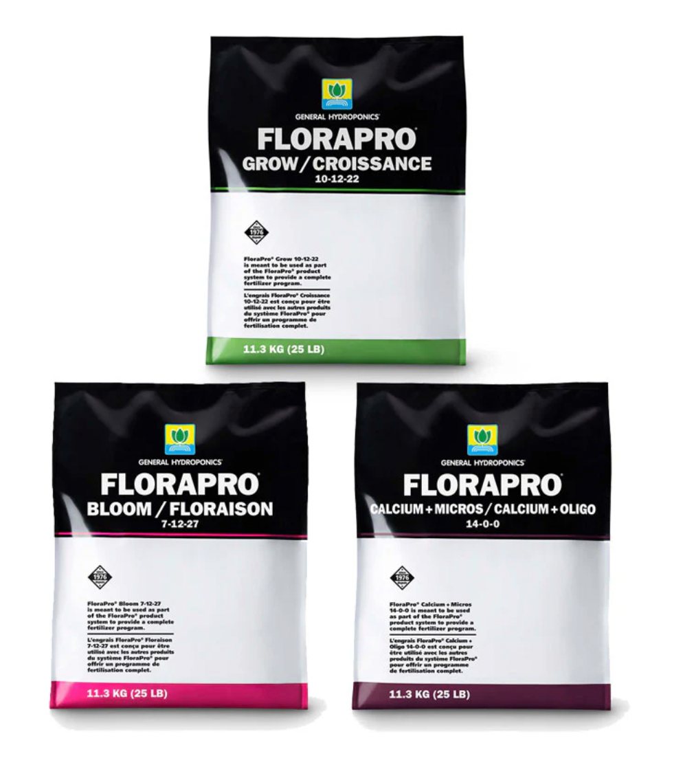General Hydroponics FloraPro - Bloom, Grow, Calcium + Micros