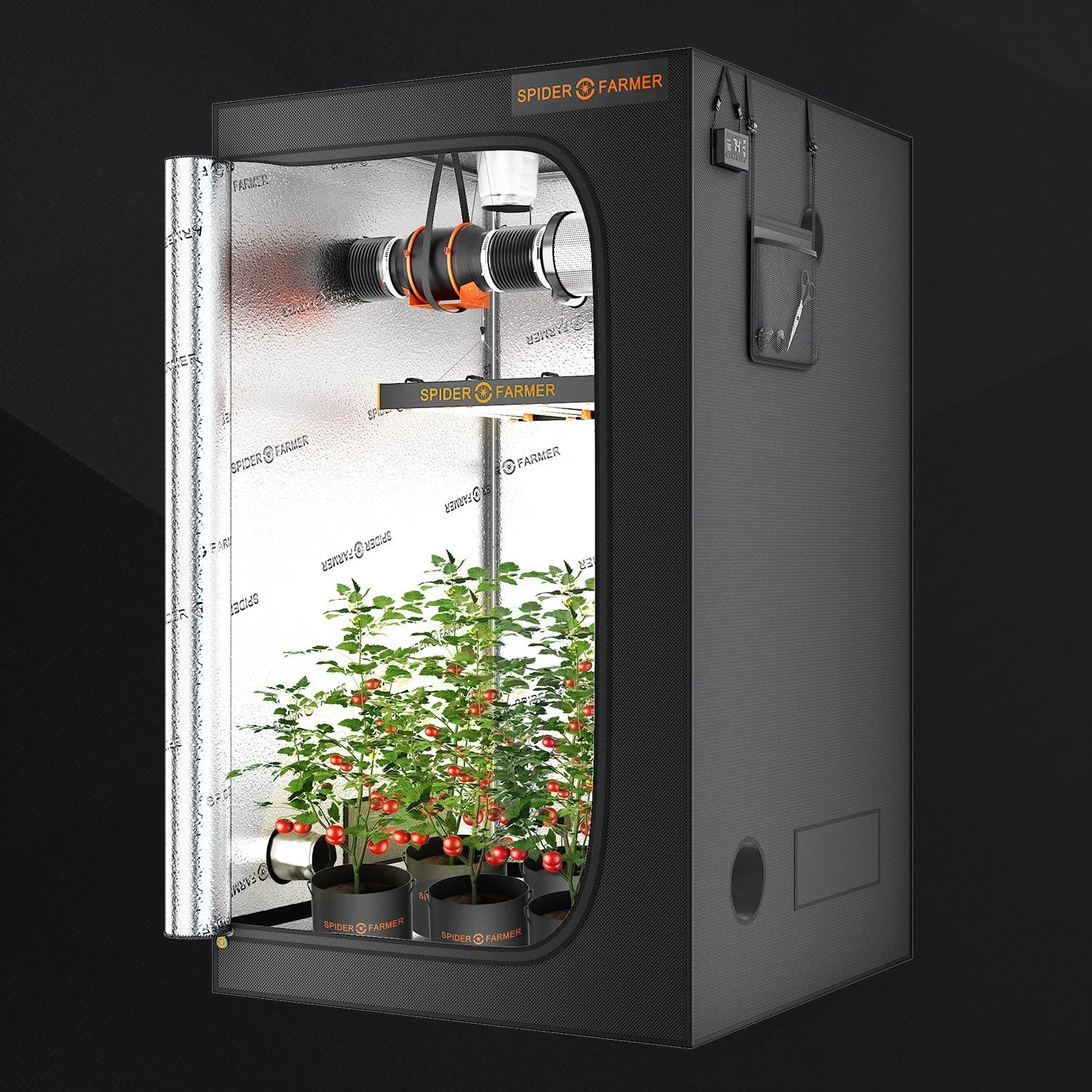 Product Image:Spider Farmer 4’x4’x6.5′ (120x120x200cm) Indoor Grow Tent