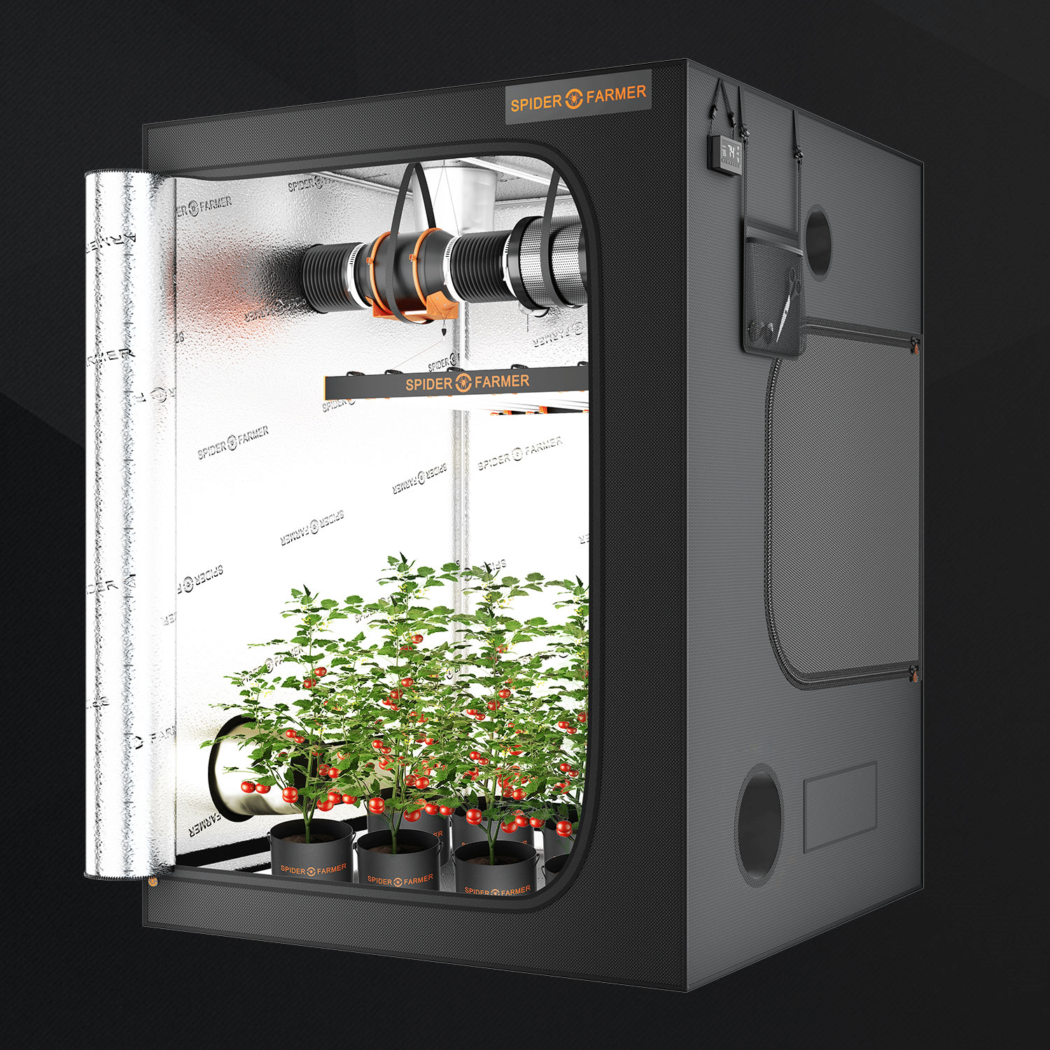 Spider Farmer 5’x5’x6.5′ (150x150x200cm) Indoor Grow Tent