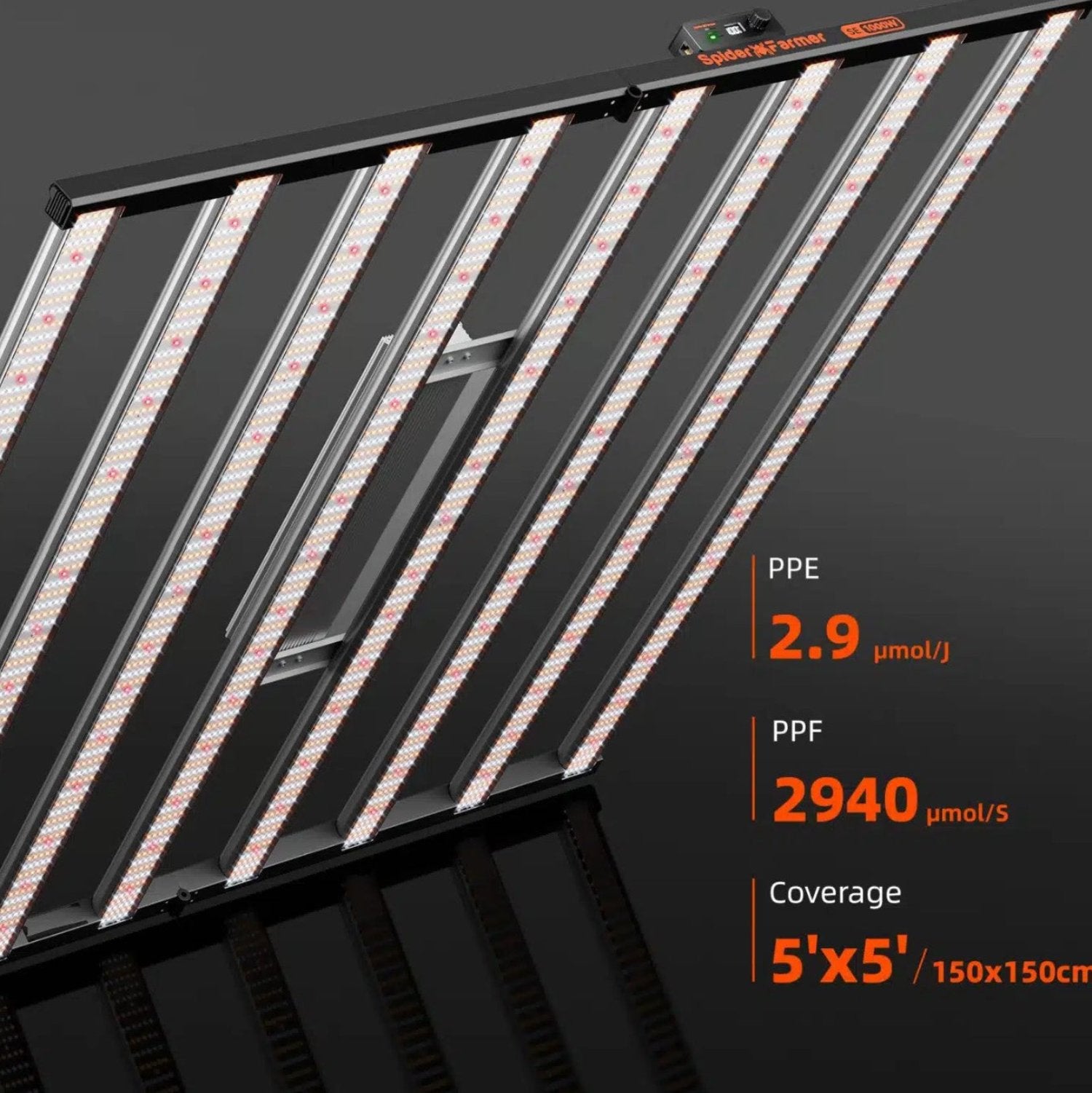 Spider Farmer SE1000W Dimmable Full Spectrum CO2 LED Grow Light