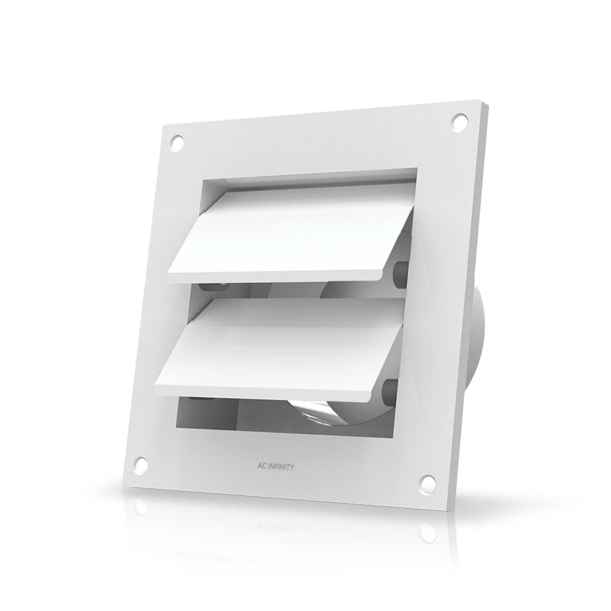 Product Image:AC Infinity Wall Mount Duct Shutter, White Steel