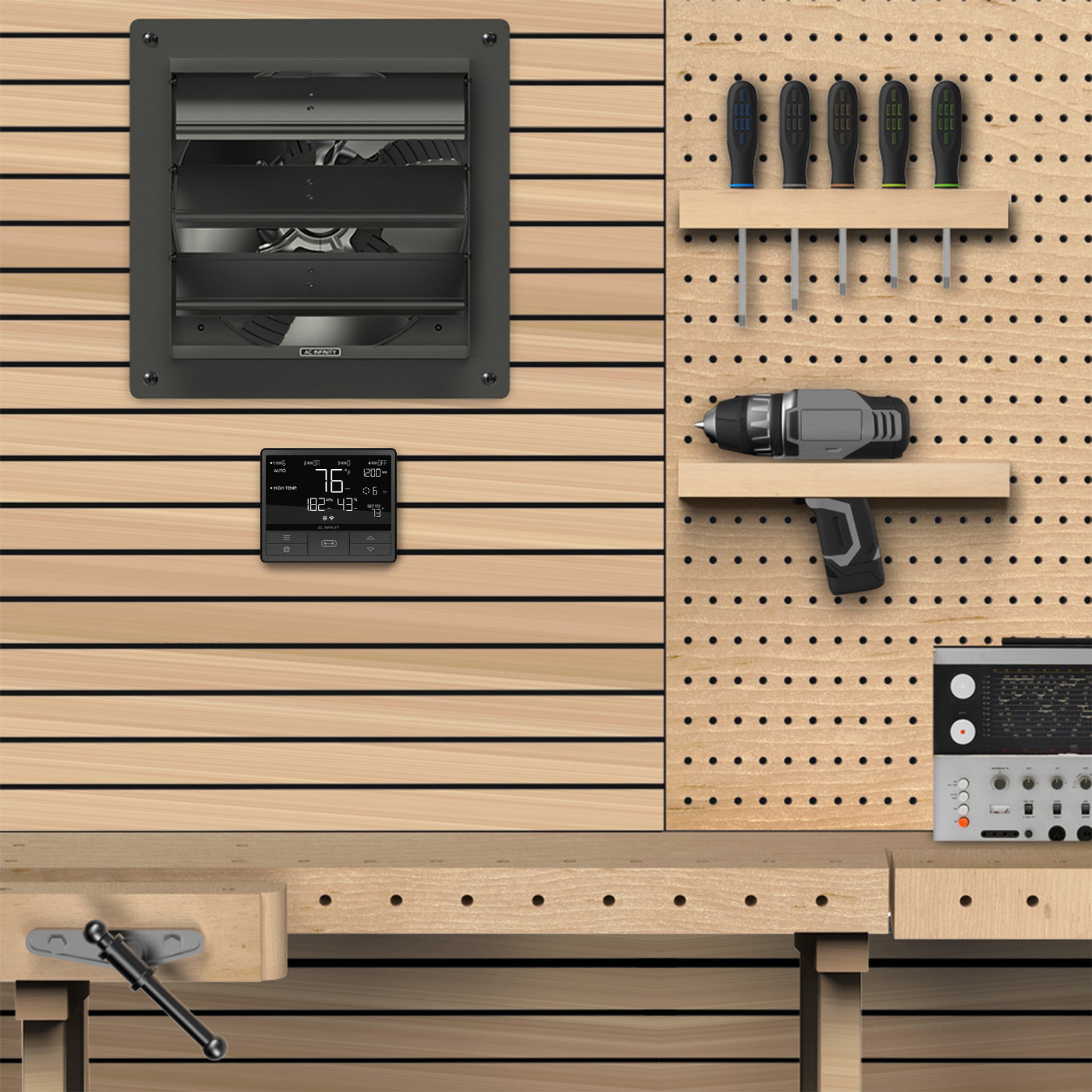 Airlift T series, Shutter Exhaust Ventilation Fan, 69 PRO Controller