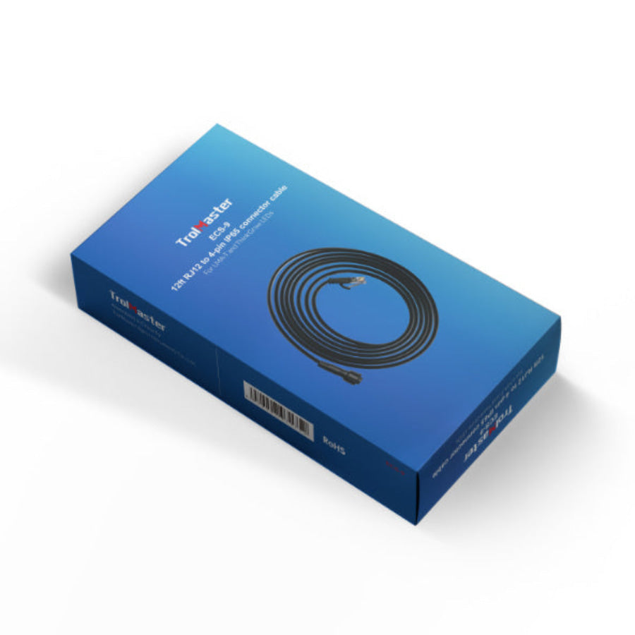 TrolMaster 12ft RJ12 to 4-pin IP65 Connector Cable (ECS-9)