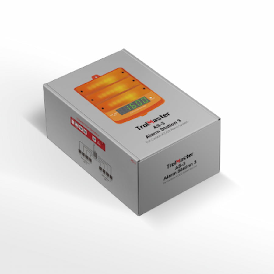 TrolMaster Station d’alarme CO₂ avec voyant ambre (AS-3)