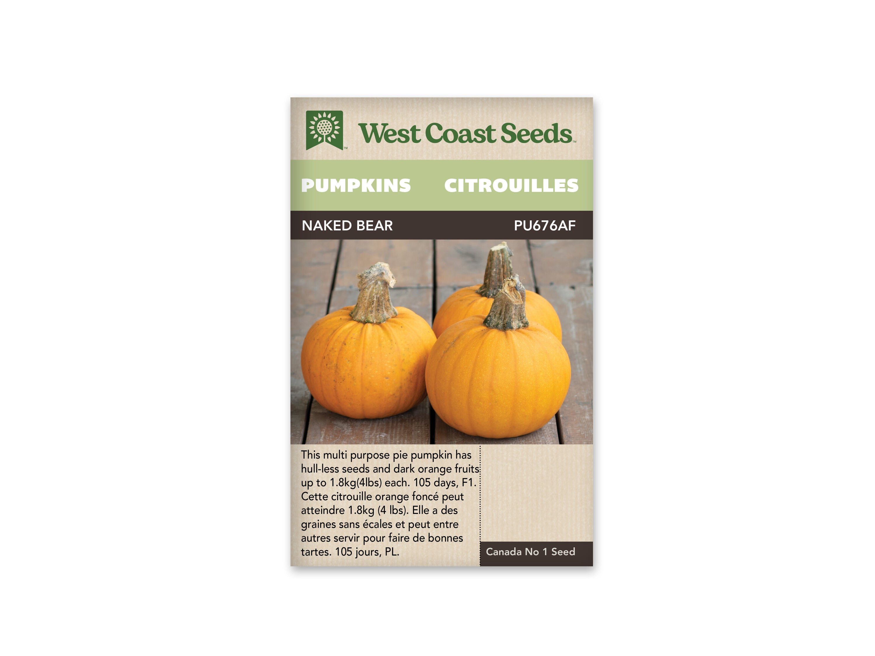 Naked Bear F1 Pumpkin Seeds