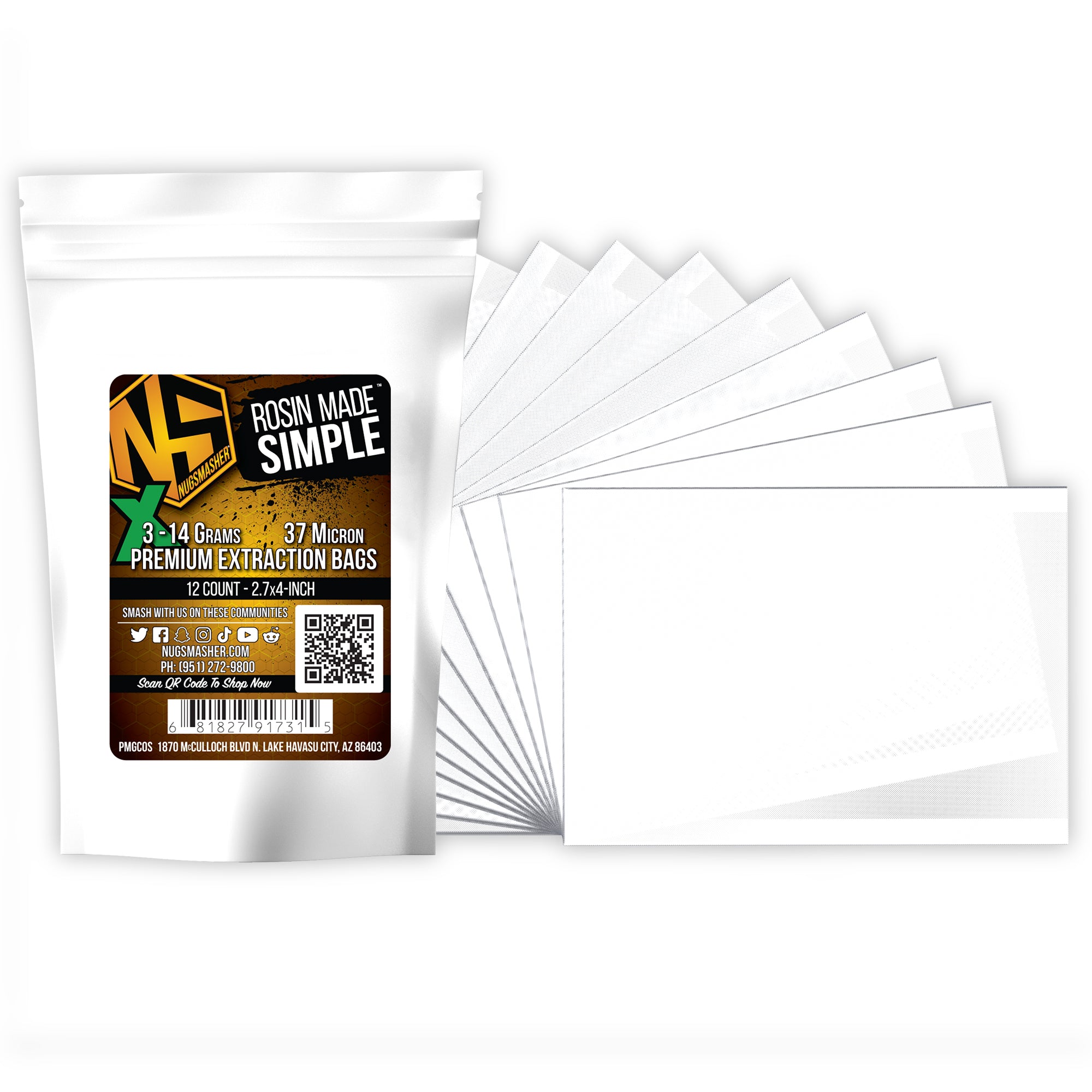 NugSmasher®Extraction Bags-14 Gram