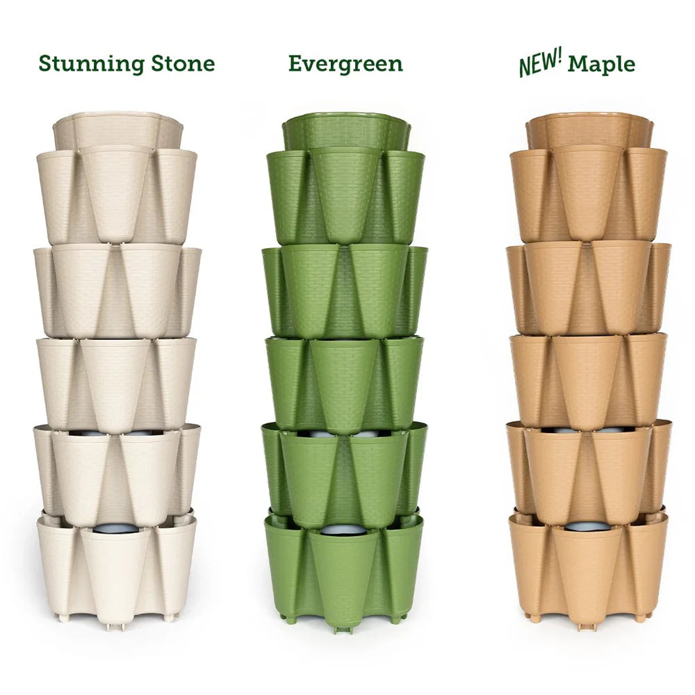 GreenStalk 5 Tier Original Vertical Planter - Basket Weave Texture