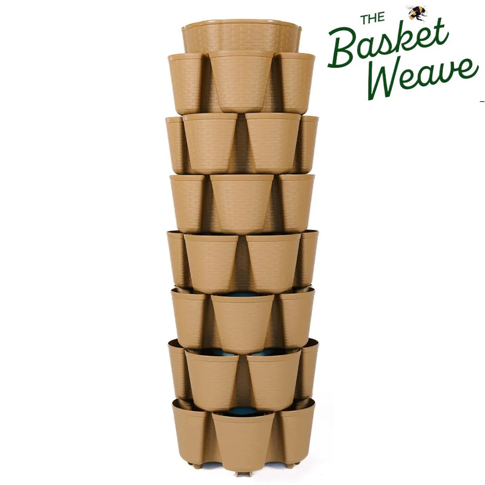 GreenStalk GreenStalk 7 Tier Leaf Vertical Planter - Basket Weave Texture