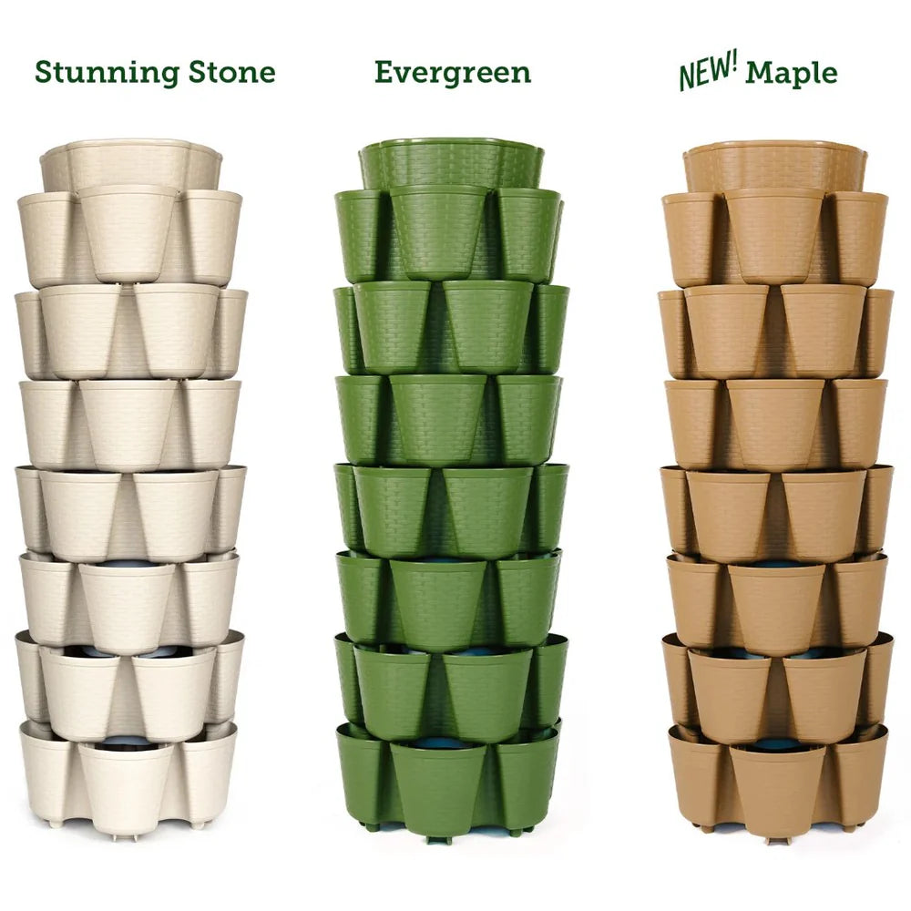 GreenStalk GreenStalk 7 Tier Leaf Vertical Planter - Basket Weave Texture