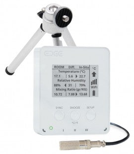 LoggerFlex EDWIIS EDGE In-Situ Data Logger with alarm, E-Ink display and WiFi, -67 to 257°F, 0 to 99% RH