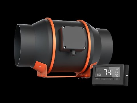 Product Image:Spider Farmer®6 Inch Inline Fan Combo with Temperature and Humidity Fan Controller
