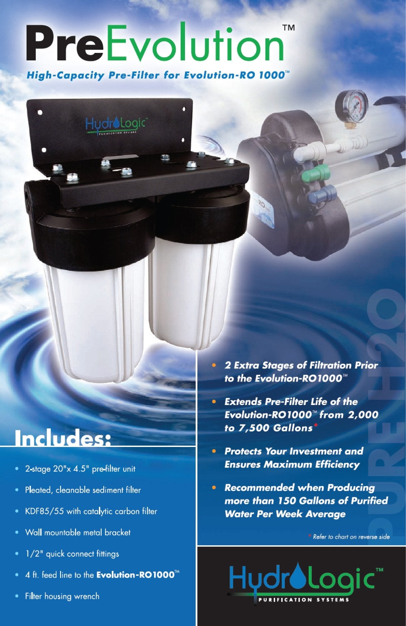 Product Secondary Image:Hydro-Logic PreEvolution High Capacity Pre-Filter RO1000