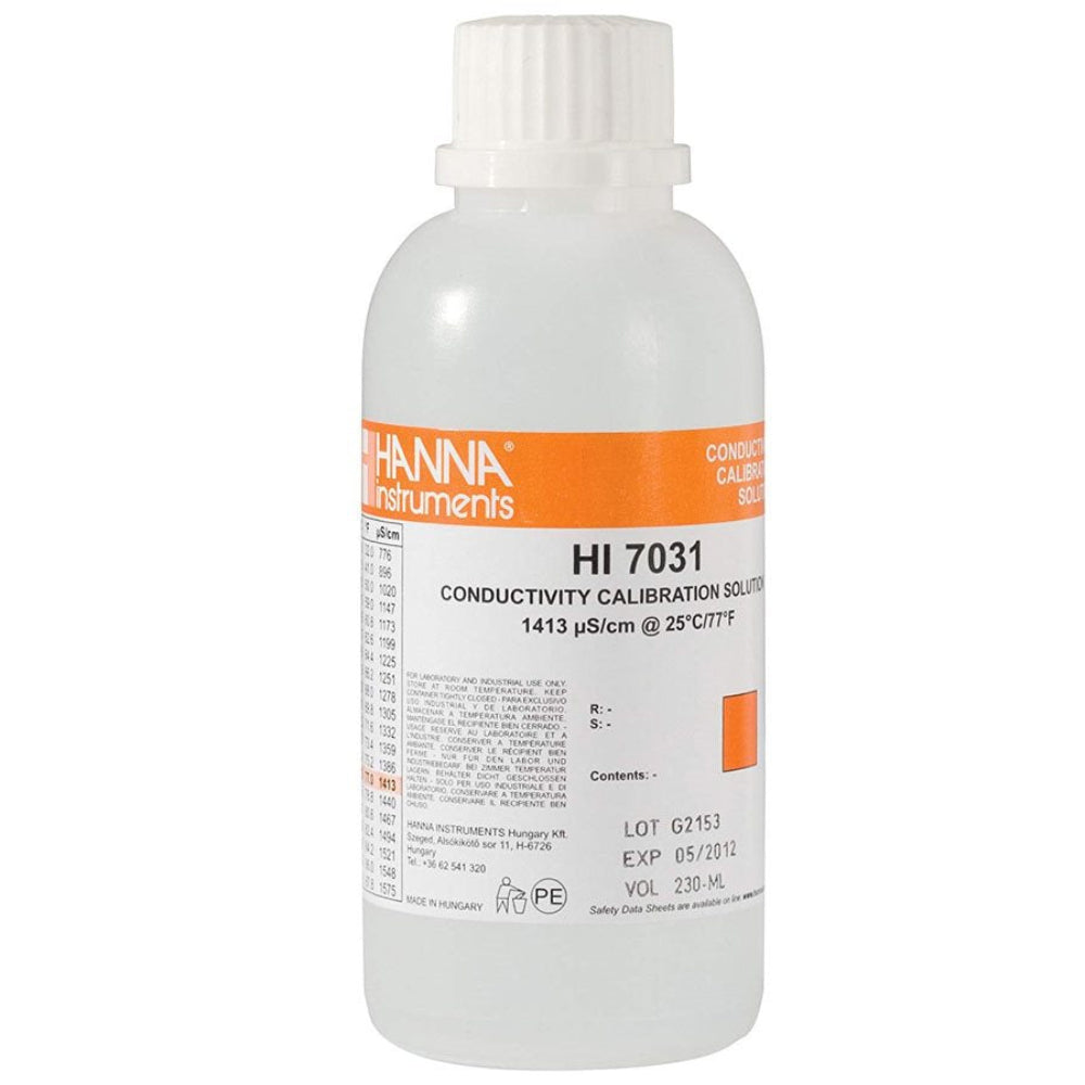 Product Image:Hanna Instruments HI7031L 1413 µS/cm Conductivity Standard (500 mL)