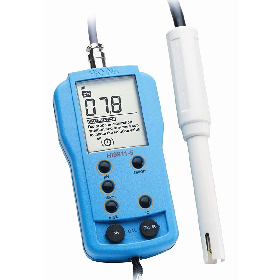 Product Image:Hanna Instruments HI 9811-5 PH/EC/TDS Meter Tester