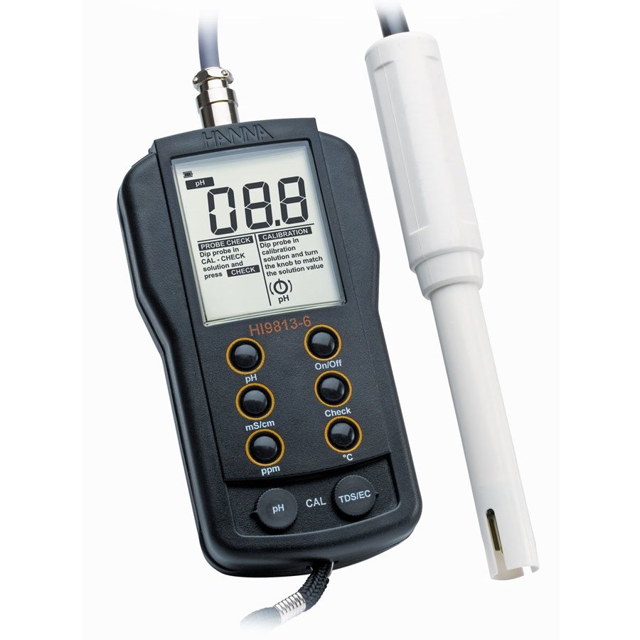 Product Image:Hanna Instruments HI 9813-5 PH/EC/TDS Meter Tester