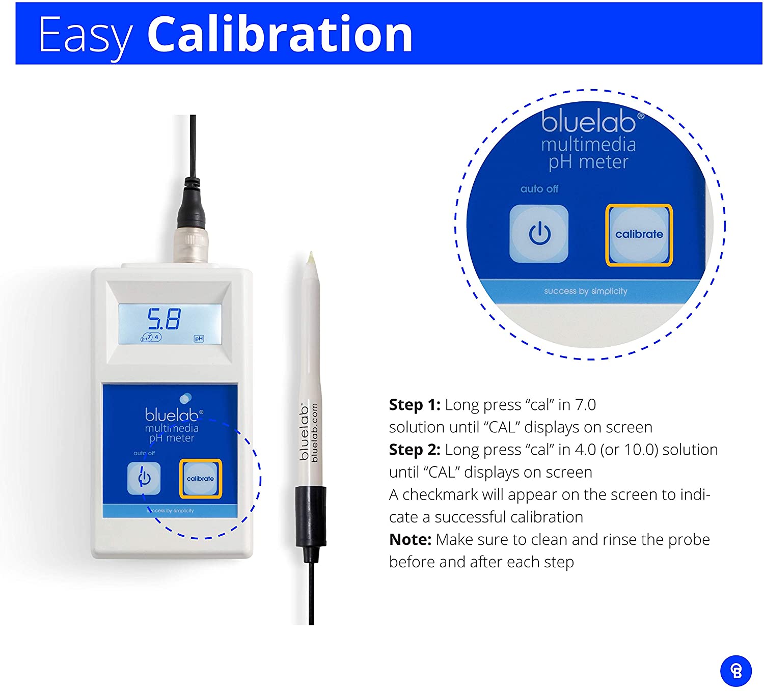 Bluelab Multimedia pH Meter + Leap Probe