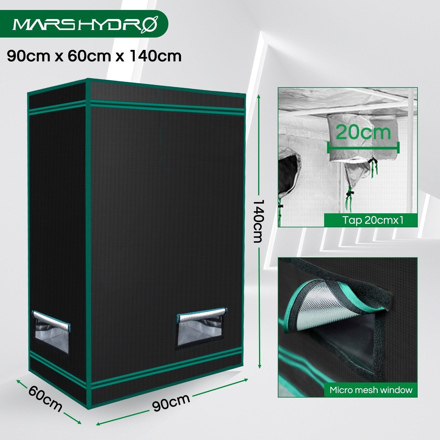 Mars Hydro Grow Tent Kit 3' x 2' x 3' (2in1)