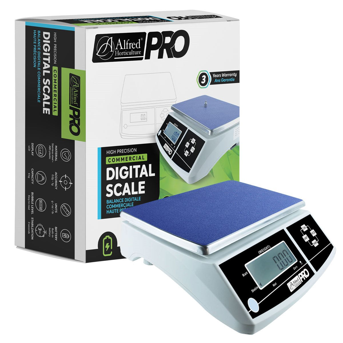 Product Image:Alfred PRO Commercial Scale 0.2grm - 6Kg SS Pan