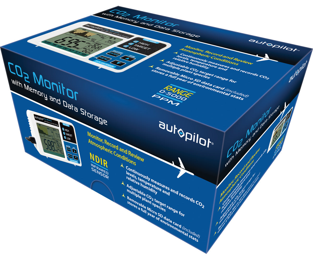 Autopilot Desktop CO2 Monitor w Removable Data Card