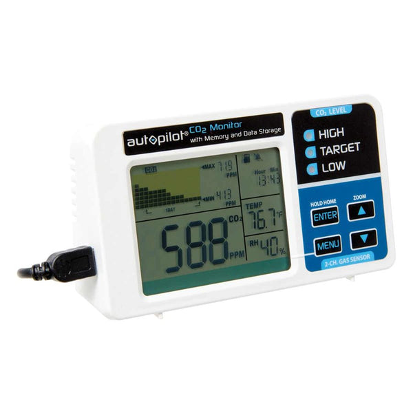 Autopilot Desktop CO2 Monitor w Removable Data Card