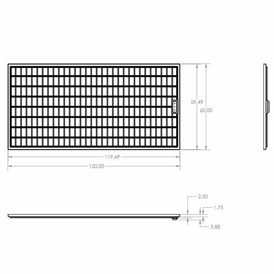 Product Secondary Image:Commercial Tray 5' x 10' Gris