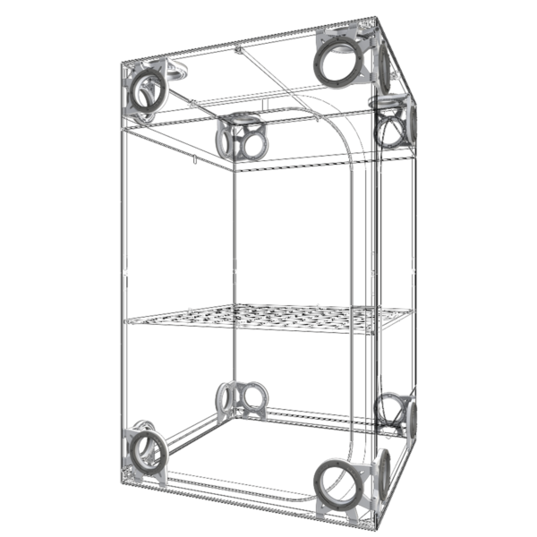 Secret Jardin Dark Street Tent 2' x 2' x 5.25' DS60