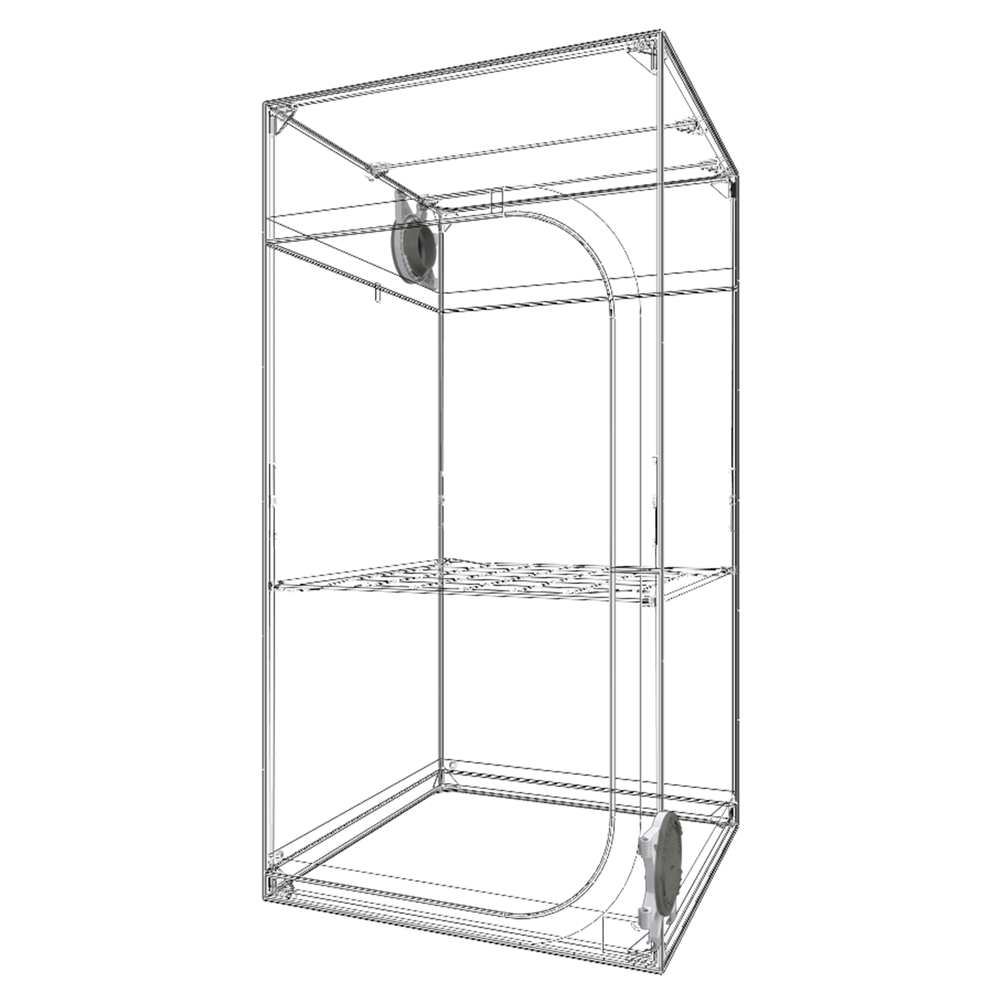 Product Secondary Image:Secret Jardin DS90 Dark Street 3' x 3' x 6' Grow Tent