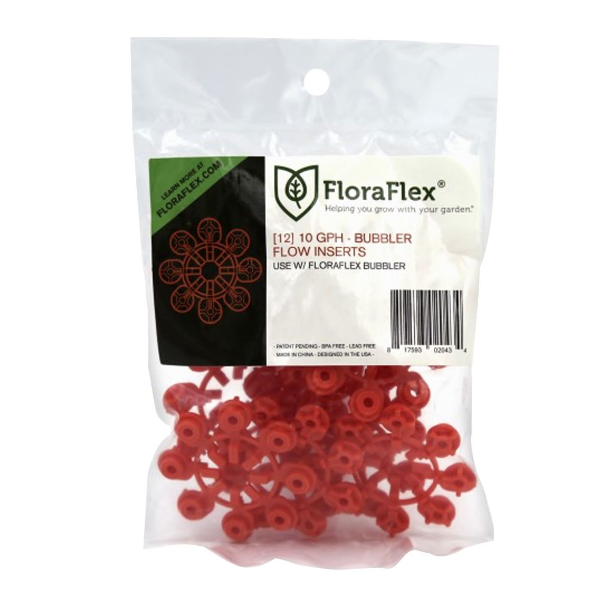 FloraFlex Bubbler Flow Inserts 10 GPH Red