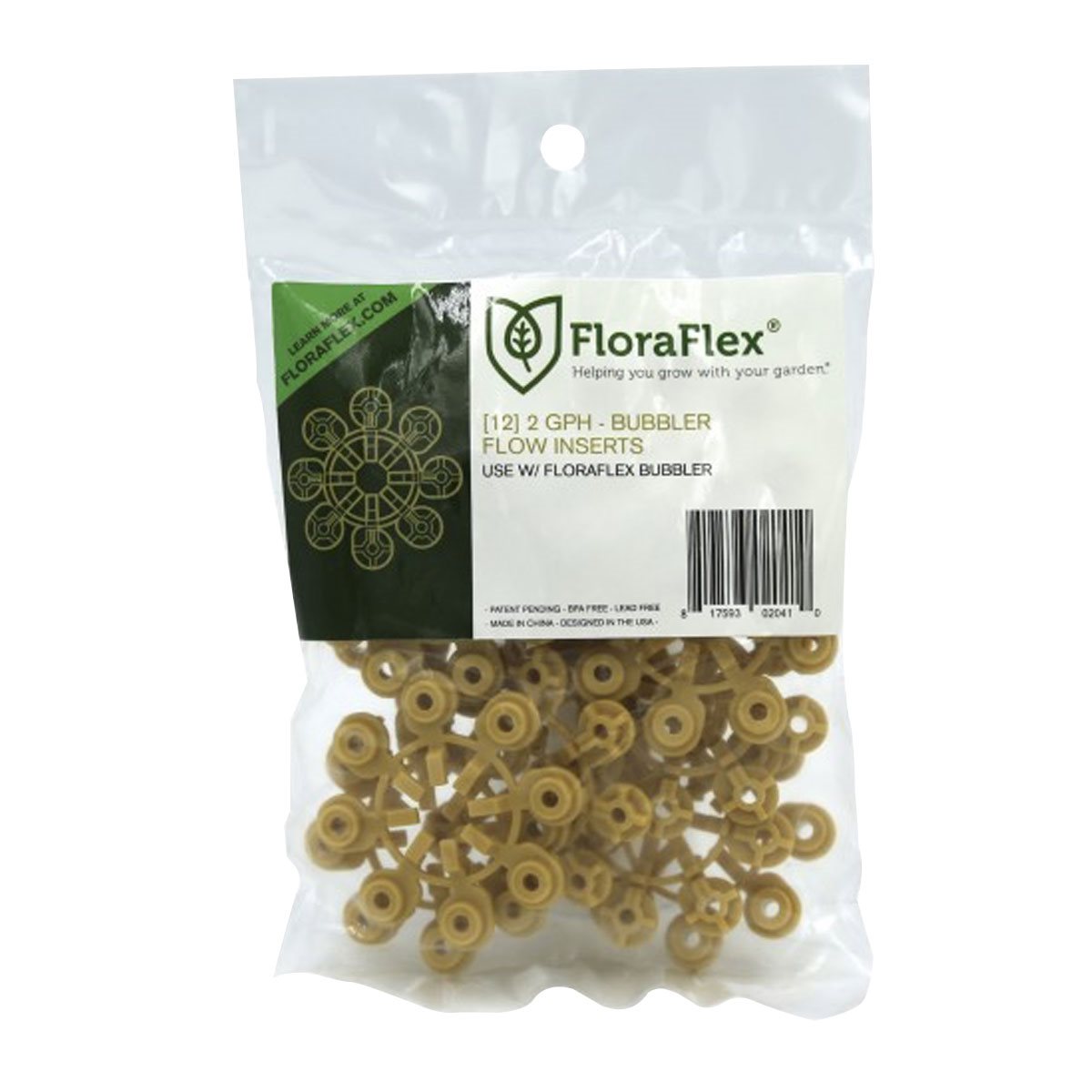 FloraFlex Bubbler Flow Inserts 2 GPH Yellow