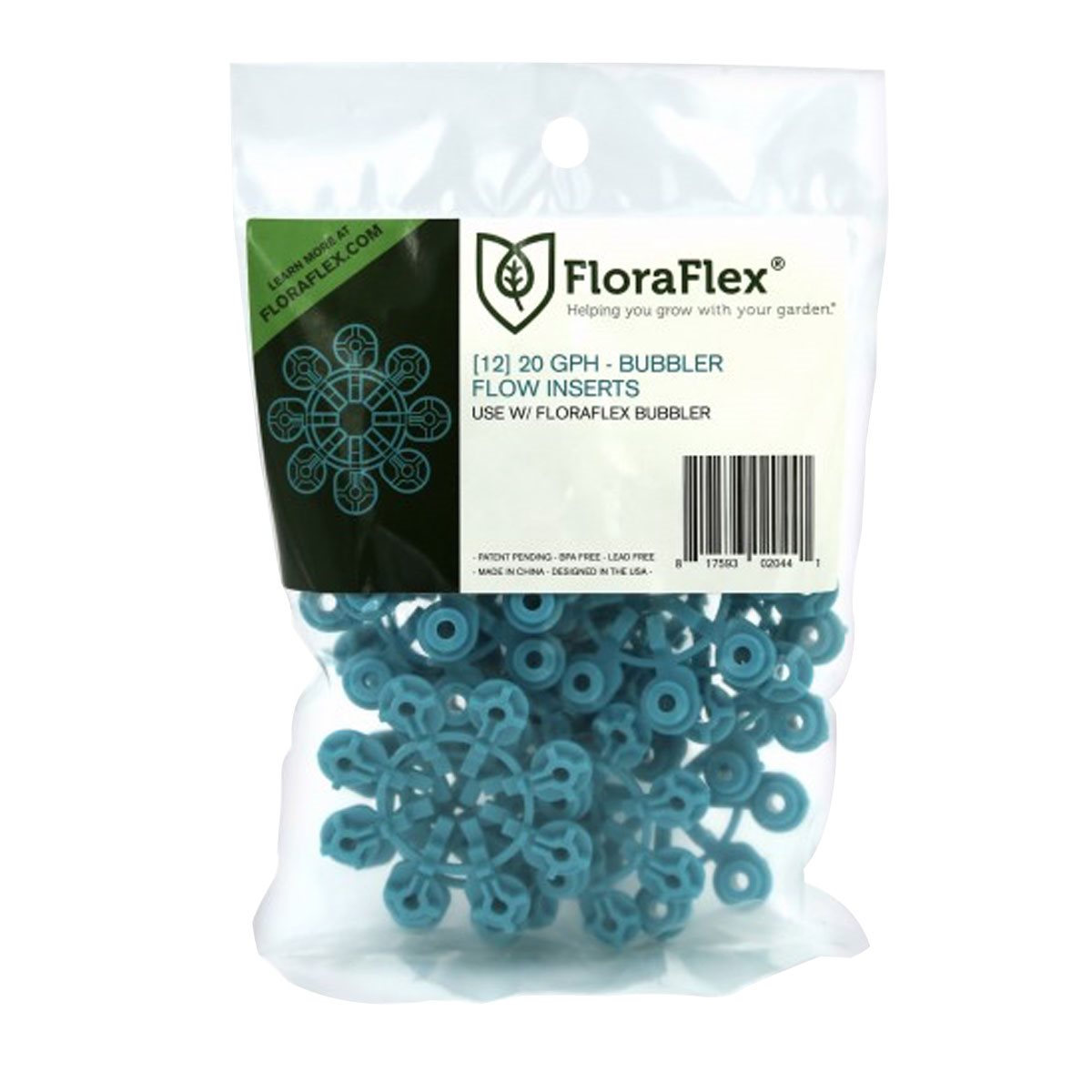 FloraFlex Bubbler Flow Inserts 20 GPH Blue