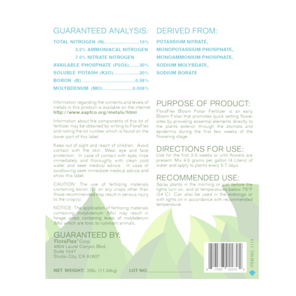 FloraFlex Foliar Nutrients Bloom