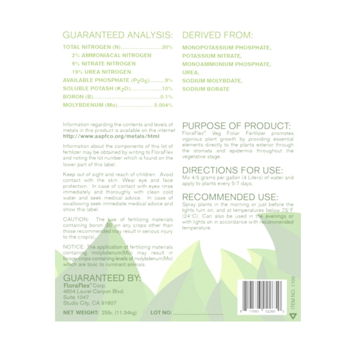 Flora Flex Veg Foliar