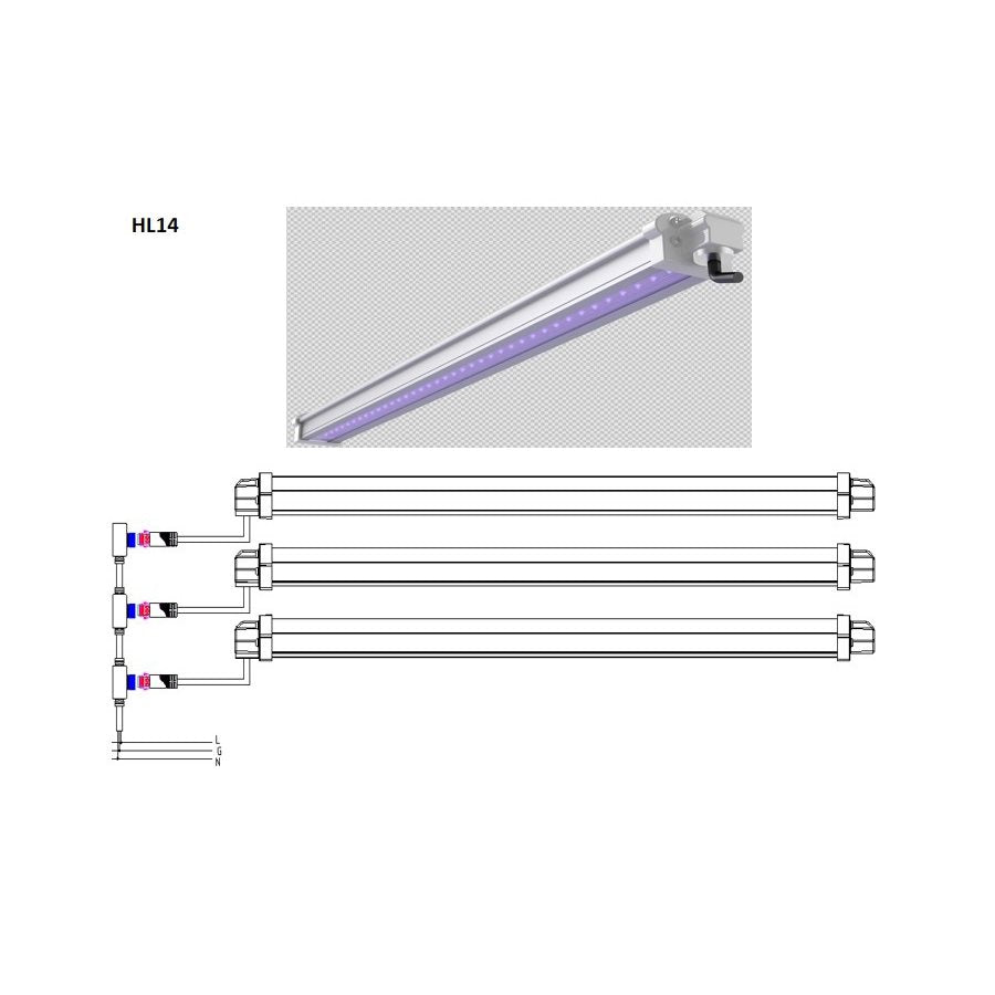 Futur Vert HortiUV LED 30W UV 385NM Bar 120V-277V