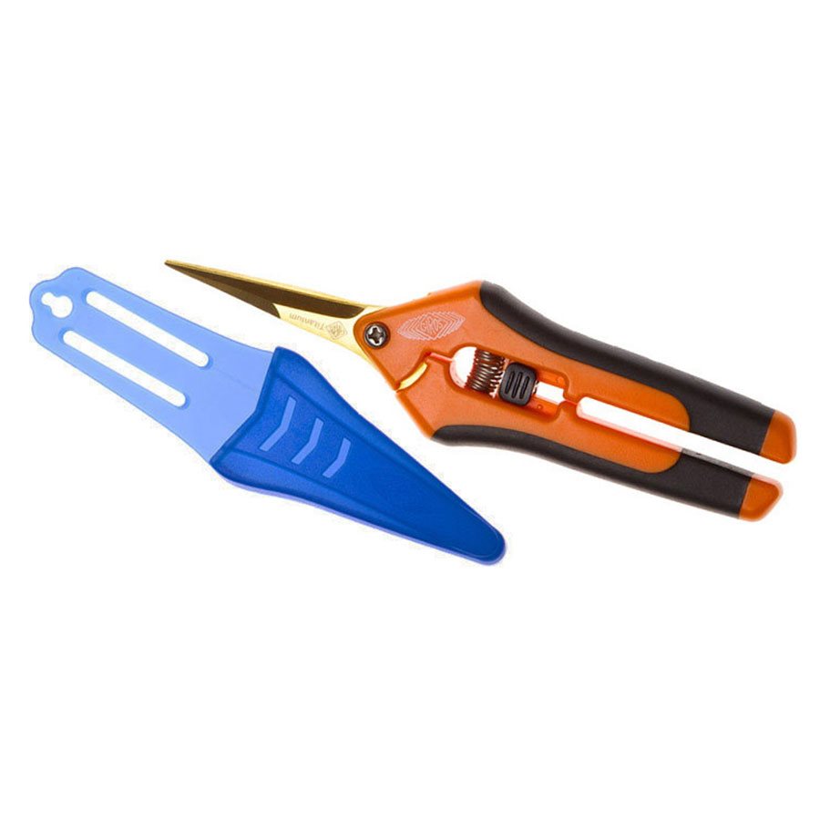 Giro's Orange Precision Pruner Titanium Curved BL. SEC-1011DTI