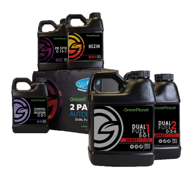 Green-Planet-NutrientsGrowkit-2partDual-FueladditivesupplementBaseNutrientPlantAutoPot