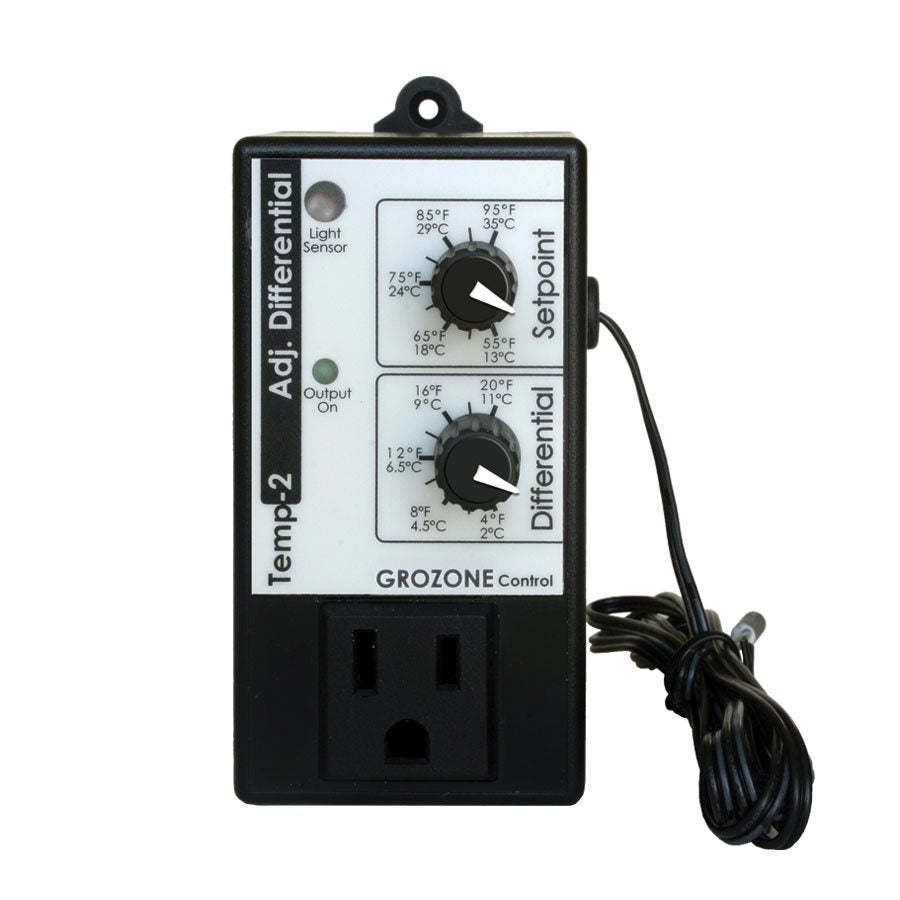 Product Image:Grozone TP2 Adjustable Differential Tempstat Controller