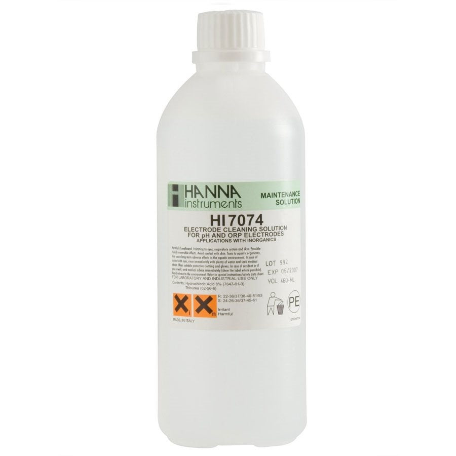 Hanna Instruments HI 7074L 500ml Inorganic Cleaning Solution