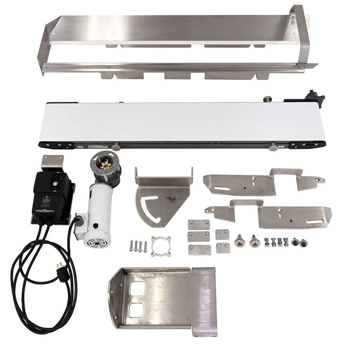 Munch Machine Conveyor Single Bucker Rolling to the Right