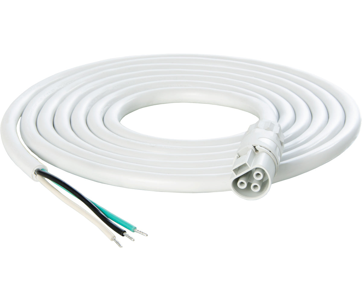 PHOTOBIO X White Cable Harness 16AWG with leads 10'