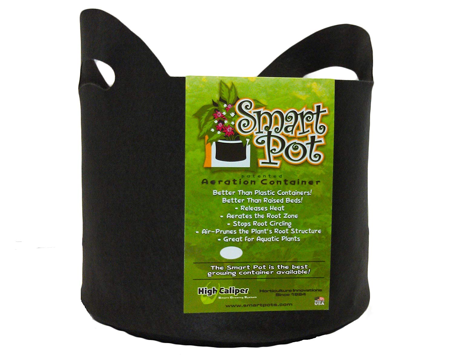 Product Image:SmartPot #10 Gallon / 38 L Black Fabric Pot (w/ Handles)